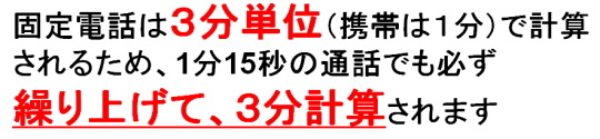 3分単位の計算
